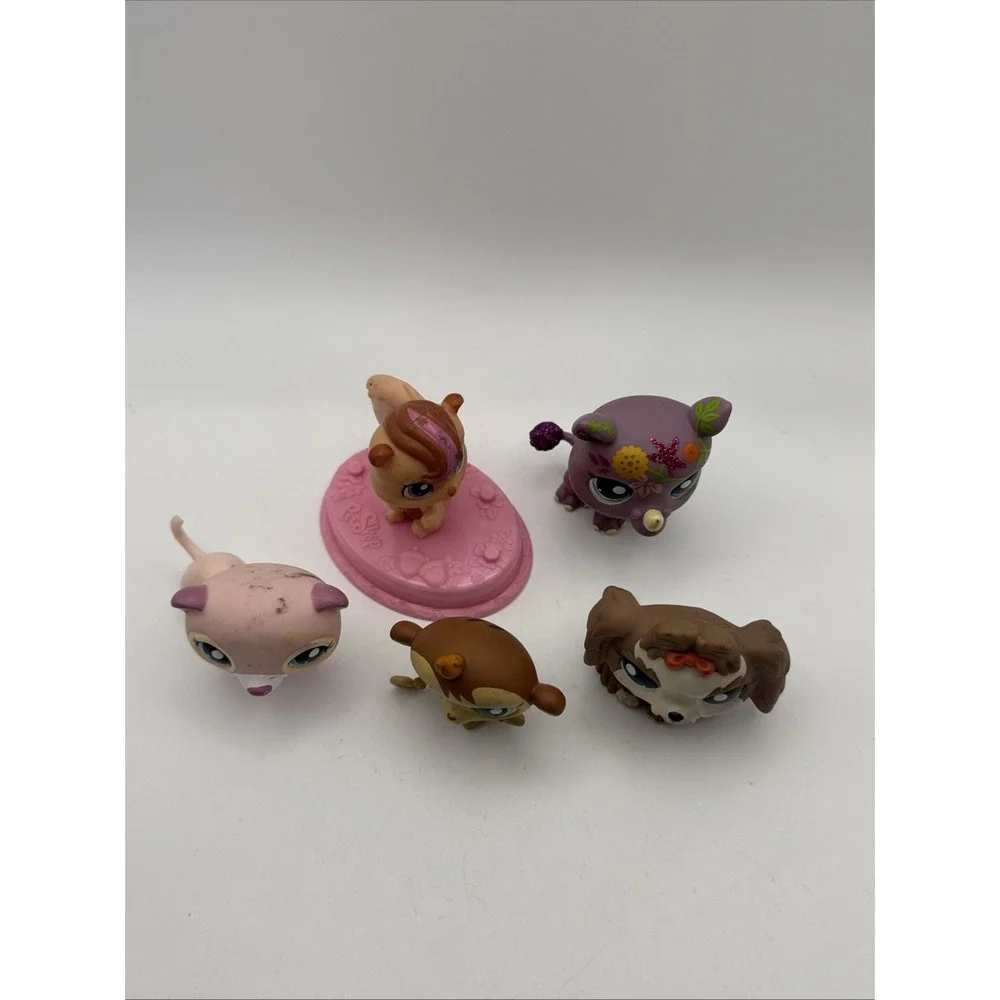 Vintage Y2K Littlest Pet Shop LPS Lot Of 5 2
